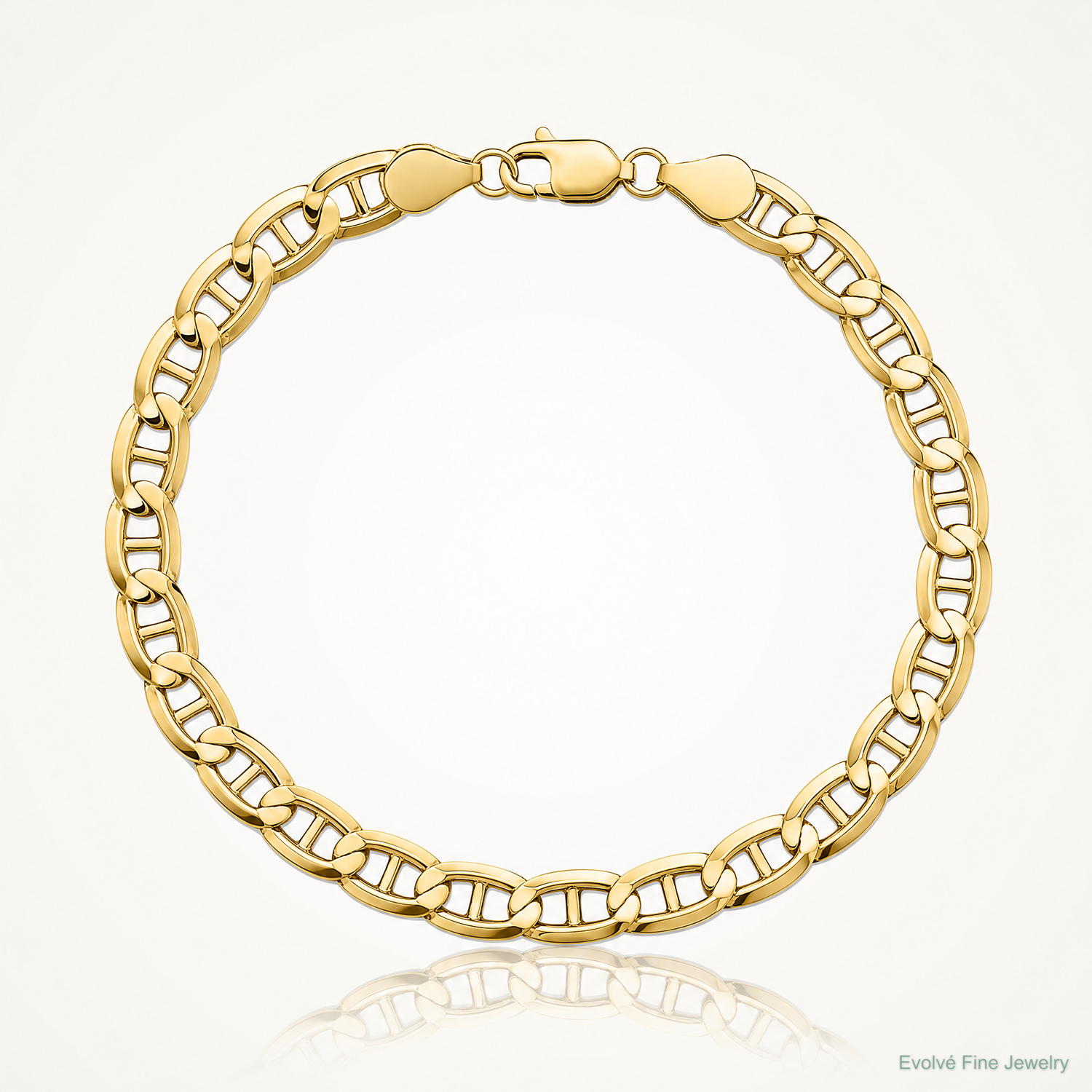 14k 4.5mm Concave Anchor Chain - Lifestyle View
