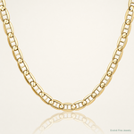 14k 5.25mm Concave Anchor Chain - Lifestyle View