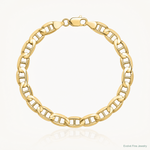 14k 6.25mm Concave Anchor Chain - Lifestyle View