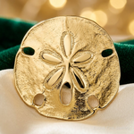 14k Polished Fits up to 8mm on Both Small Sand Dollar Slide - Lifestyle View