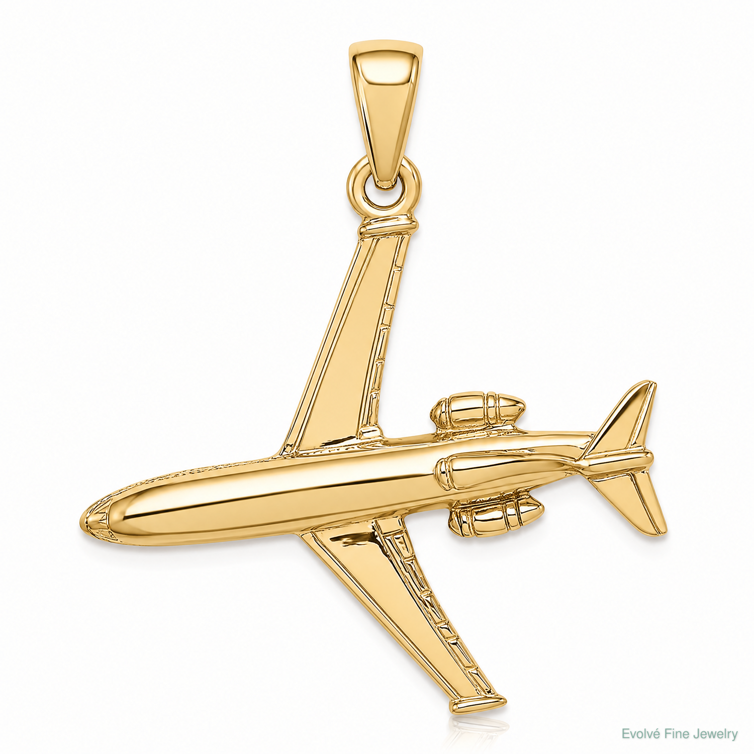 14k 3-D Jet Charm - Lifestyle View