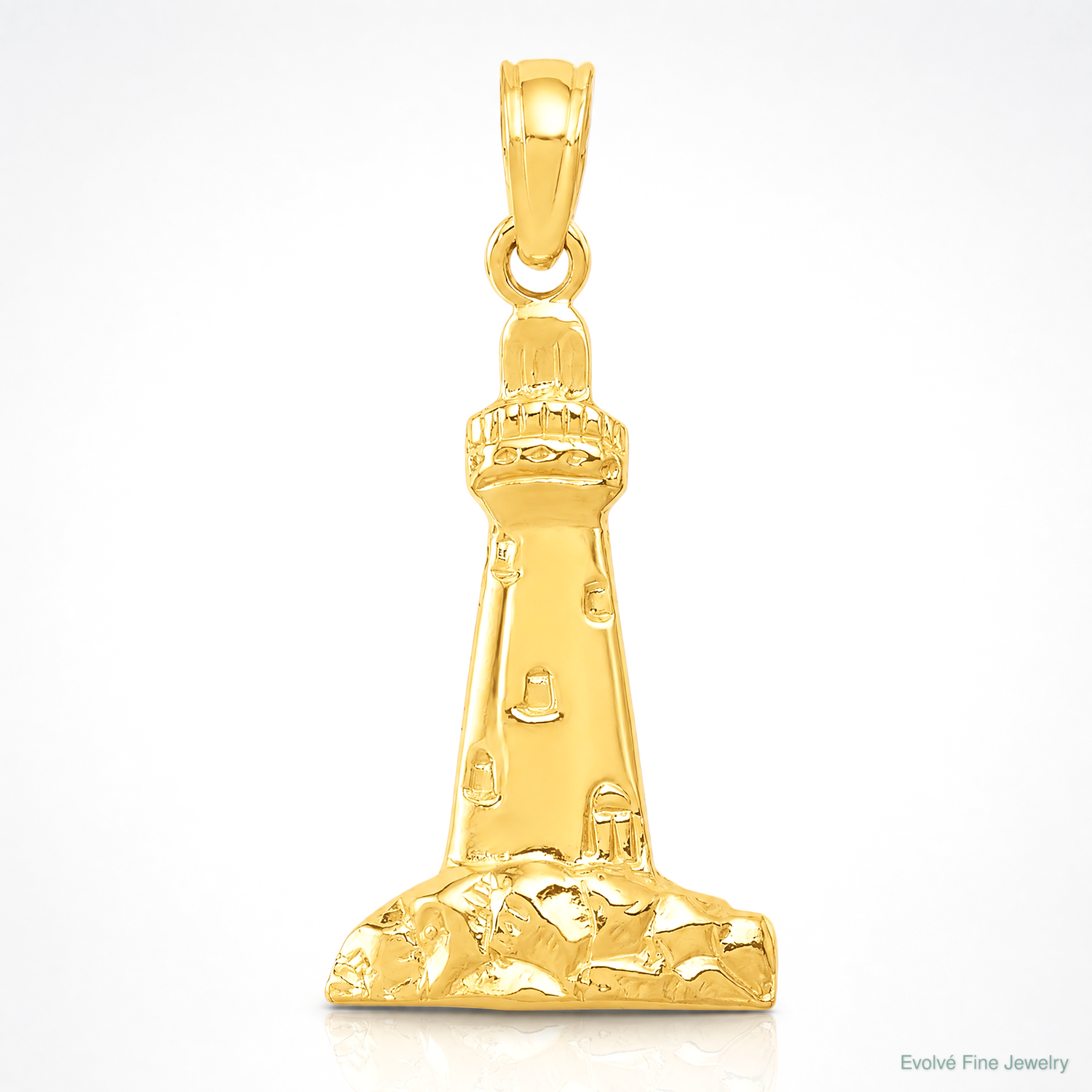 14k Cape May Lighthouse Charm - Lifestyle View