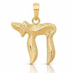 14k Chai Pendant - Lifestyle View