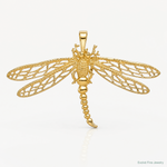 14k Cut-out Dragonfly Slide - Lifestyle View