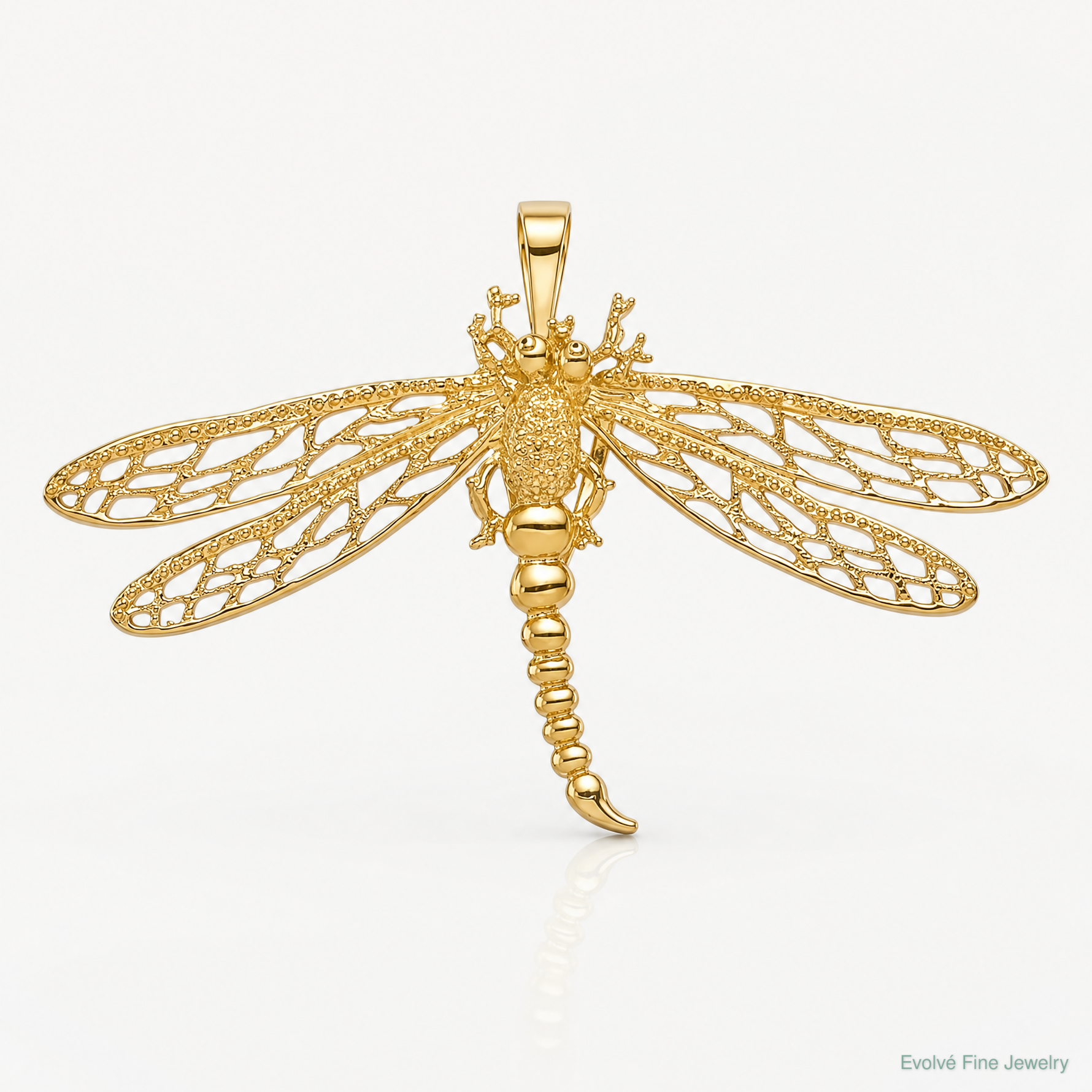14k Cut-out Dragonfly Slide - Lifestyle View