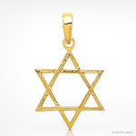 14k Star of David Pendant - Lifestyle View