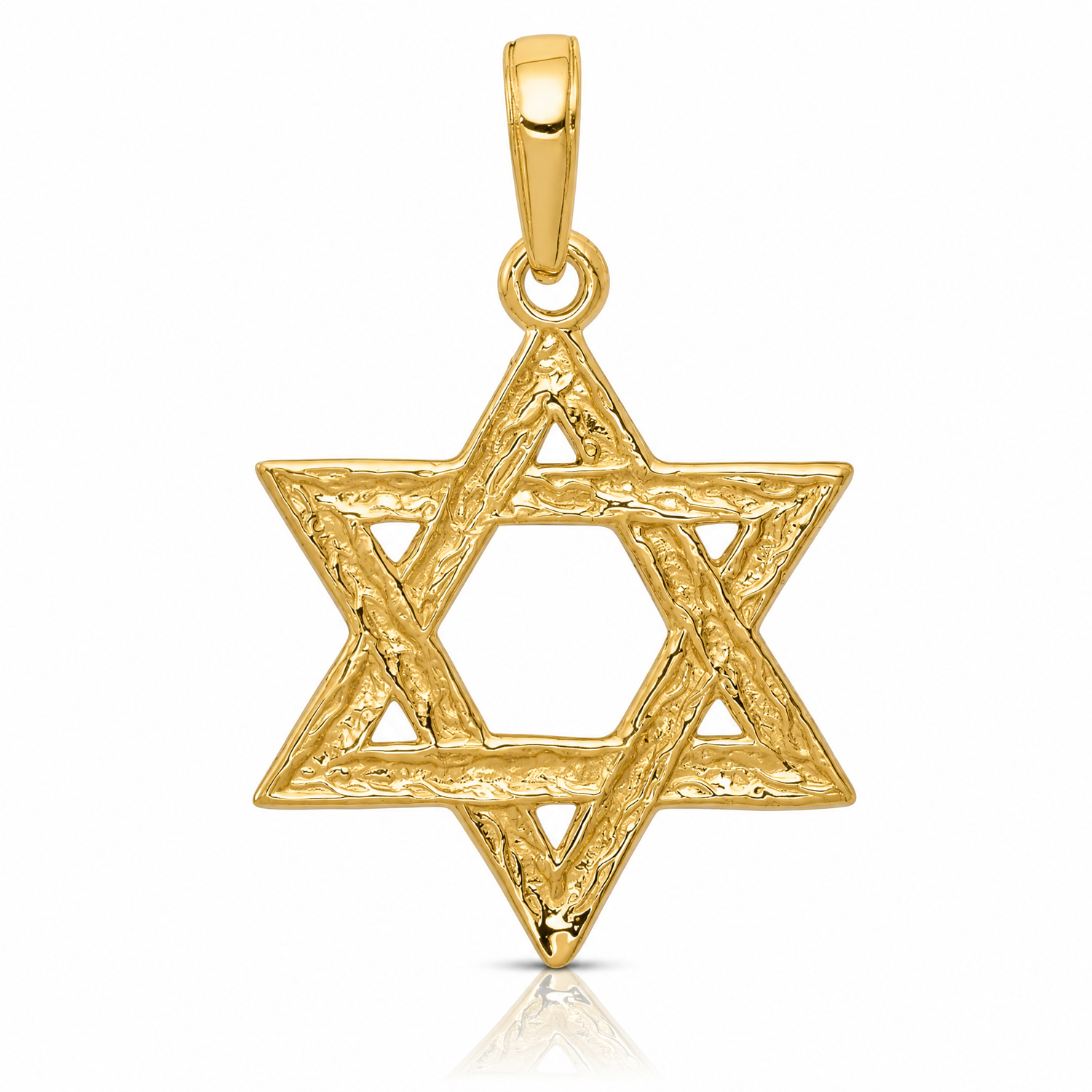 14k Star of David Pendant - Lifestyle View
