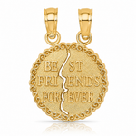 14K BEST FRIENDS FOREVER Break apart Charm - Lifestyle View