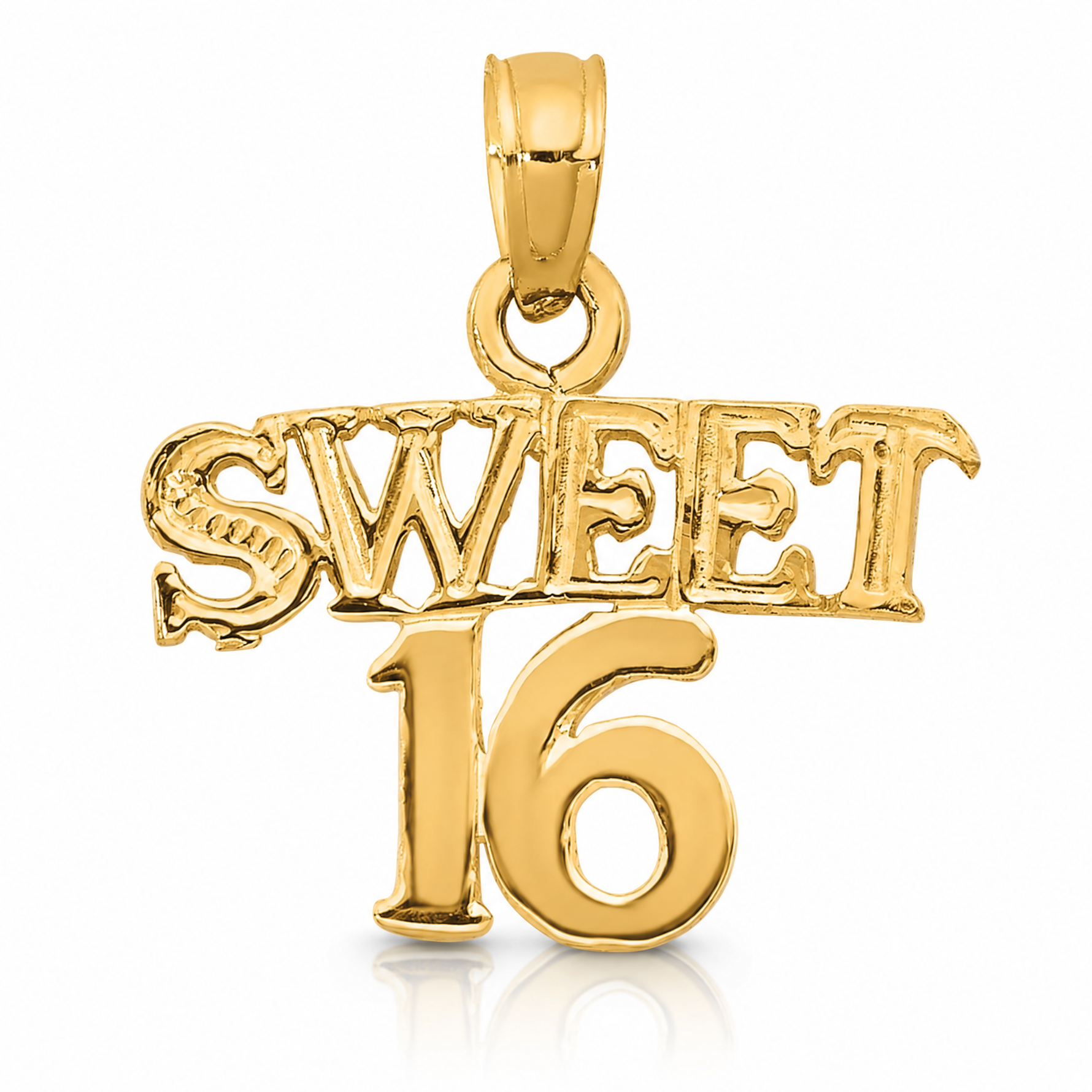 14K SWEET 16 Pendant - Lifestyle View