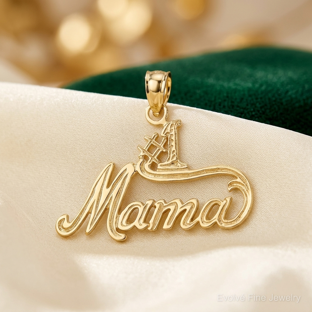 14K #1 MAMA Charm - Lifestyle View