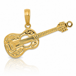 14K Guitar Pendant - Lifestyle View