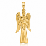 14k Fancy Angel Charm - Lifestyle View