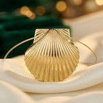14K Fits Up To 8mm and 10mm Medium Scallop Shell Slide - Lifestyle View