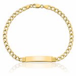 14k Semi-Solid Curb Link 5.9mm ID Bracelet - Lifestyle View
