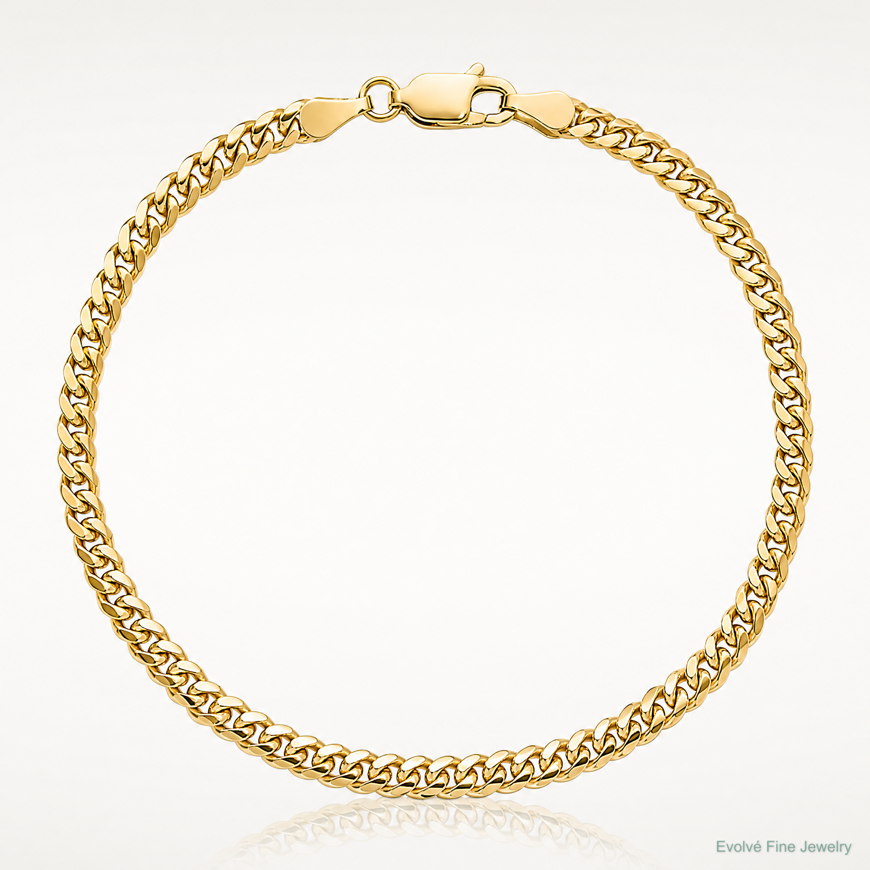 14k 3.5mm Solid Miami Cuban Chain - Lifestyle View