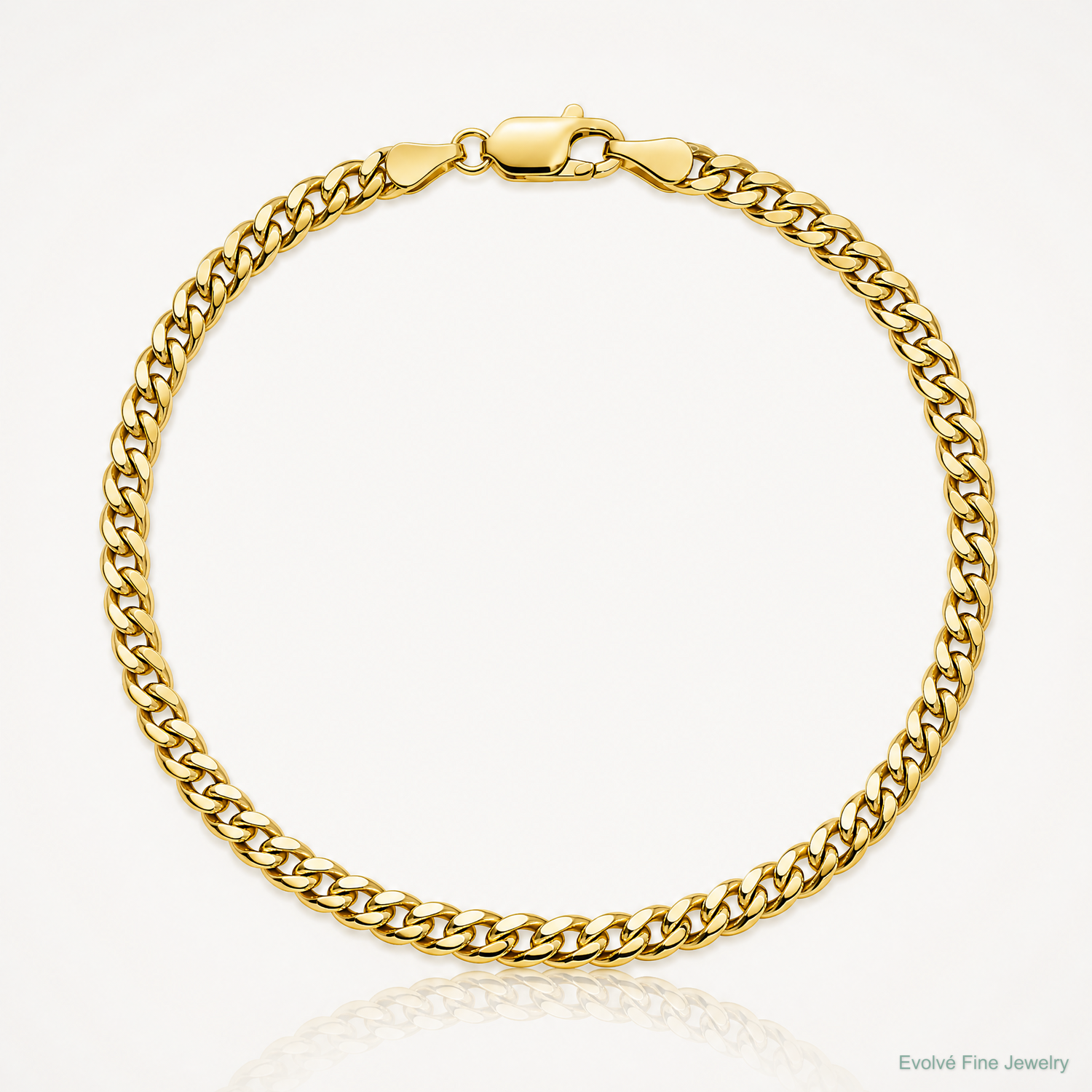 14k 4.25mm Solid Miami Cuban Chain - Lifestyle View