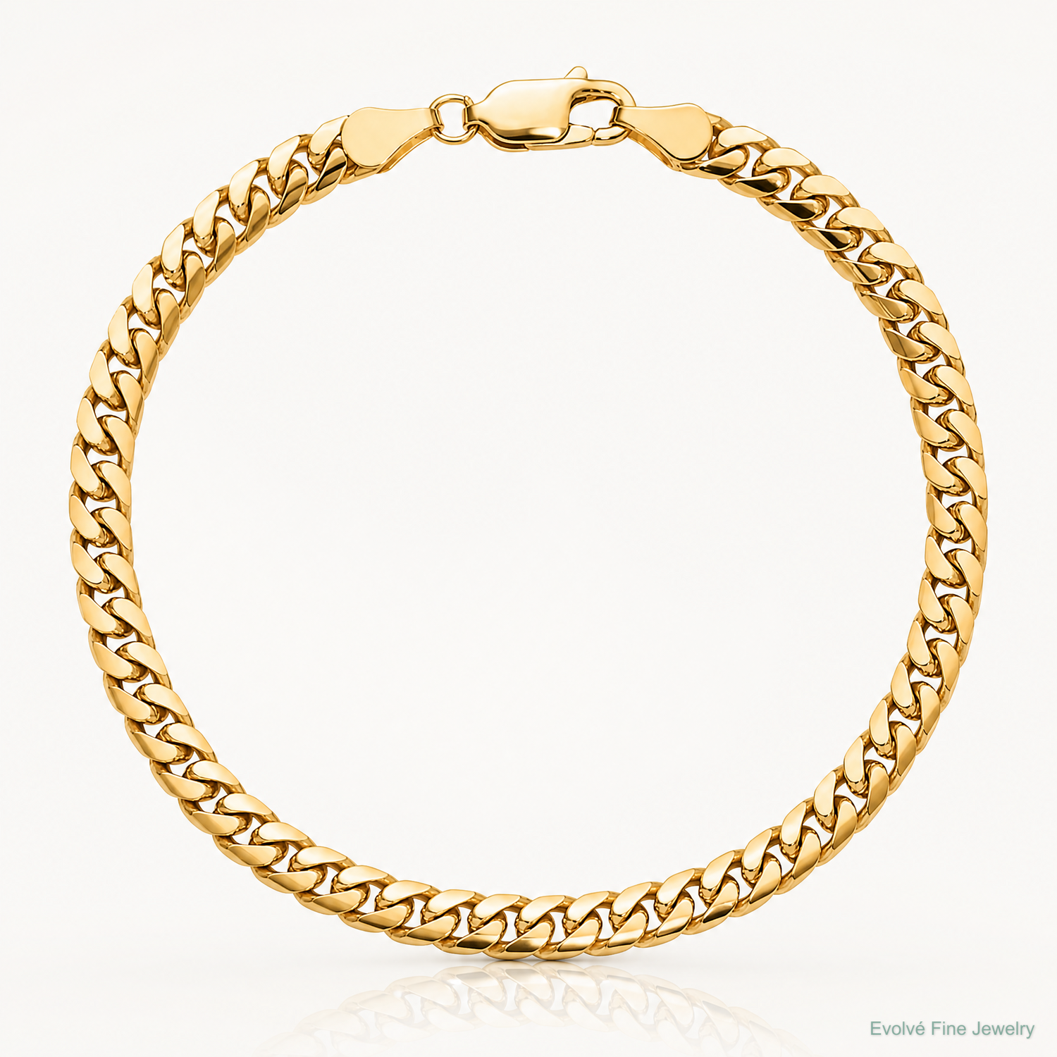 14k 4.3mm Solid Miami Cuban Chain - Lifestyle View