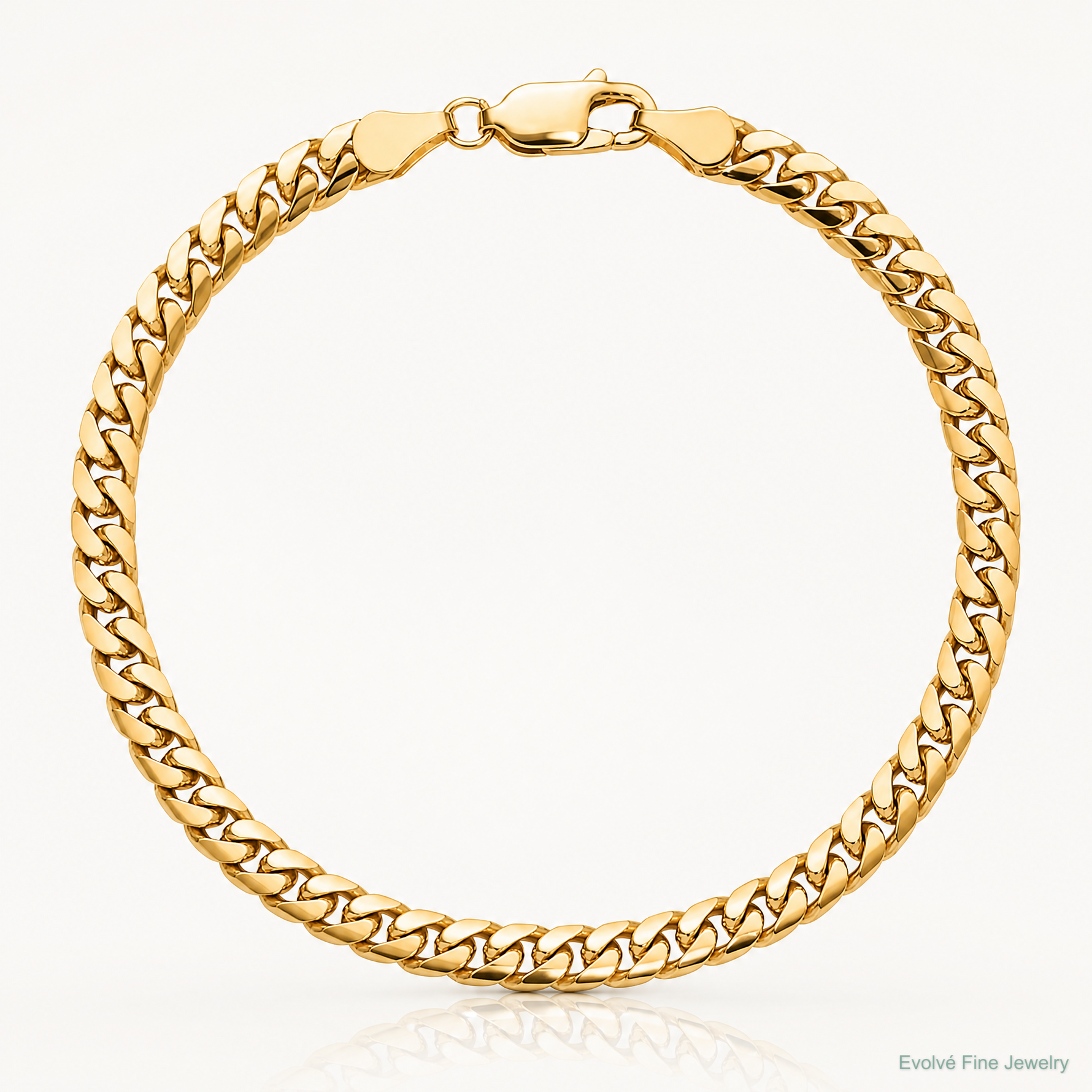 14k 4.3mm Solid Miami Cuban Chain - Lifestyle View