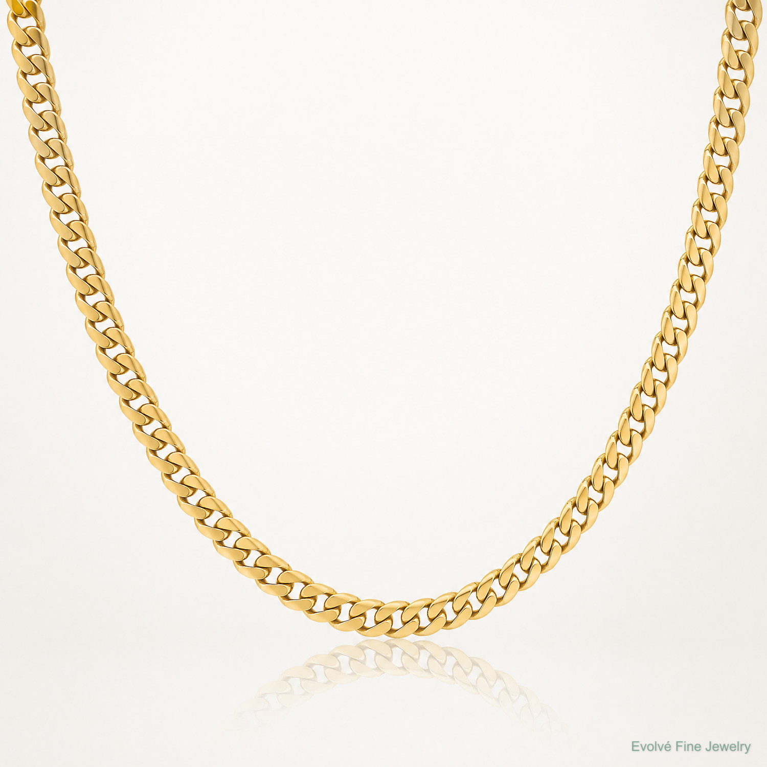 14k 5mm Solid Miami Cuban Chain - Lifestyle View