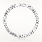 14k White Gold 5.5mm Solid Miami Cuban Chain - Lifestyle View