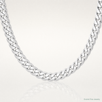 14k White Gold 6.25mm Solid Miami Cuban Chain - Lifestyle View