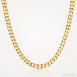 14k 6.75mm Solid Miami Cuban Chain - Lifestyle View