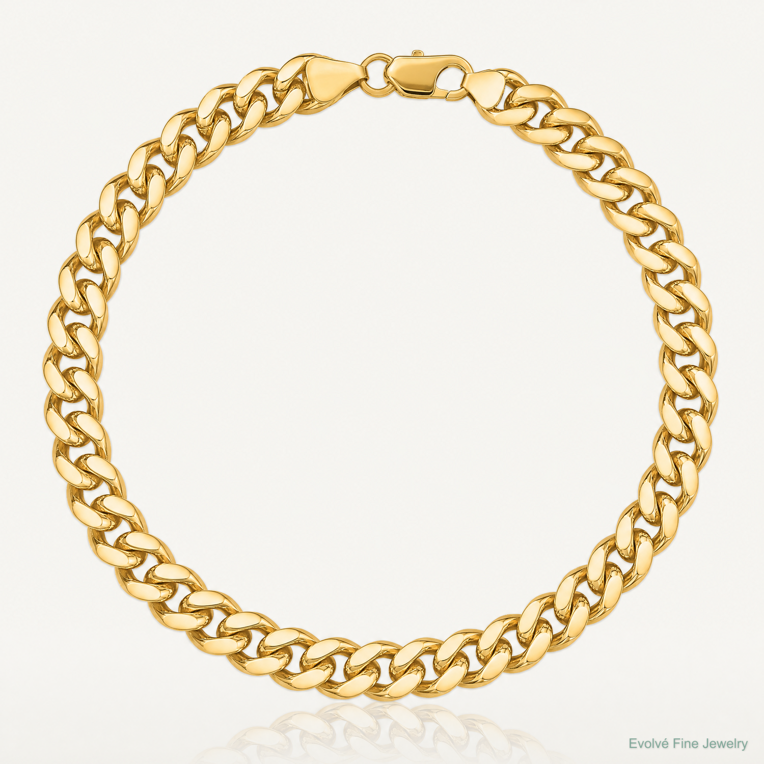 14k 6.75mm Solid Miami Cuban Chain - Lifestyle View