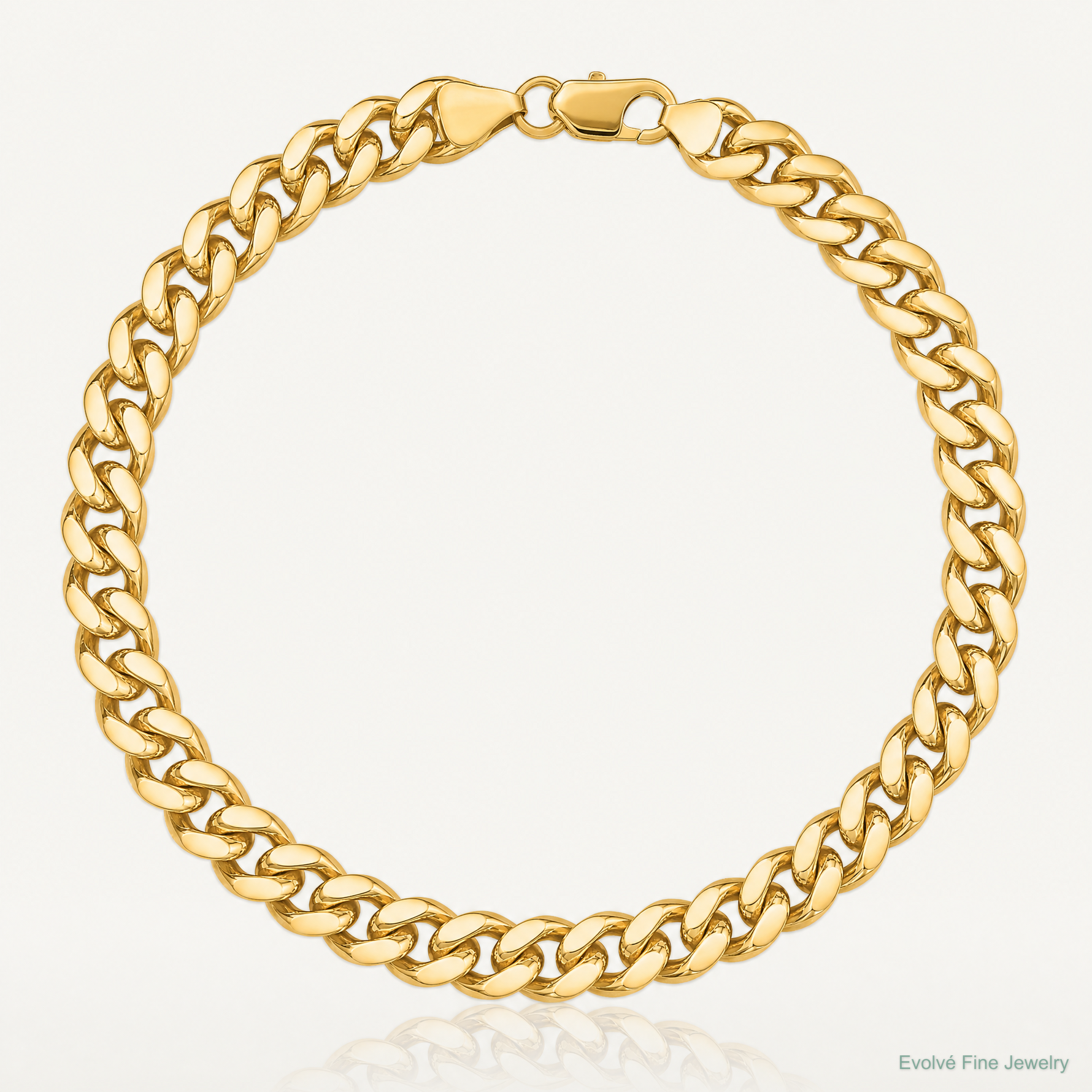 14k 6.75mm Solid Miami Cuban Chain - Lifestyle View
