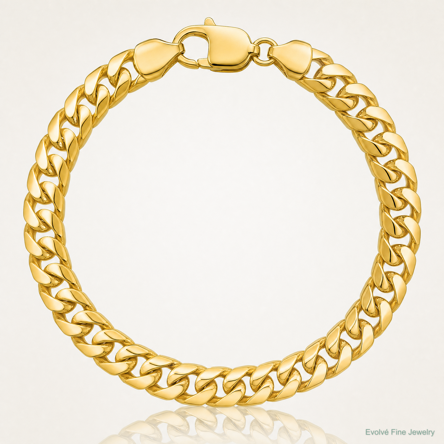 14k 8mm Solid Miami Cuban Chain - Lifestyle View