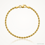 14k 2mm Semi-solid D/C Rope Chain - Lifestyle View