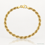 14k 3.5mm Semi-solid D/C Rope Chain - Lifestyle View