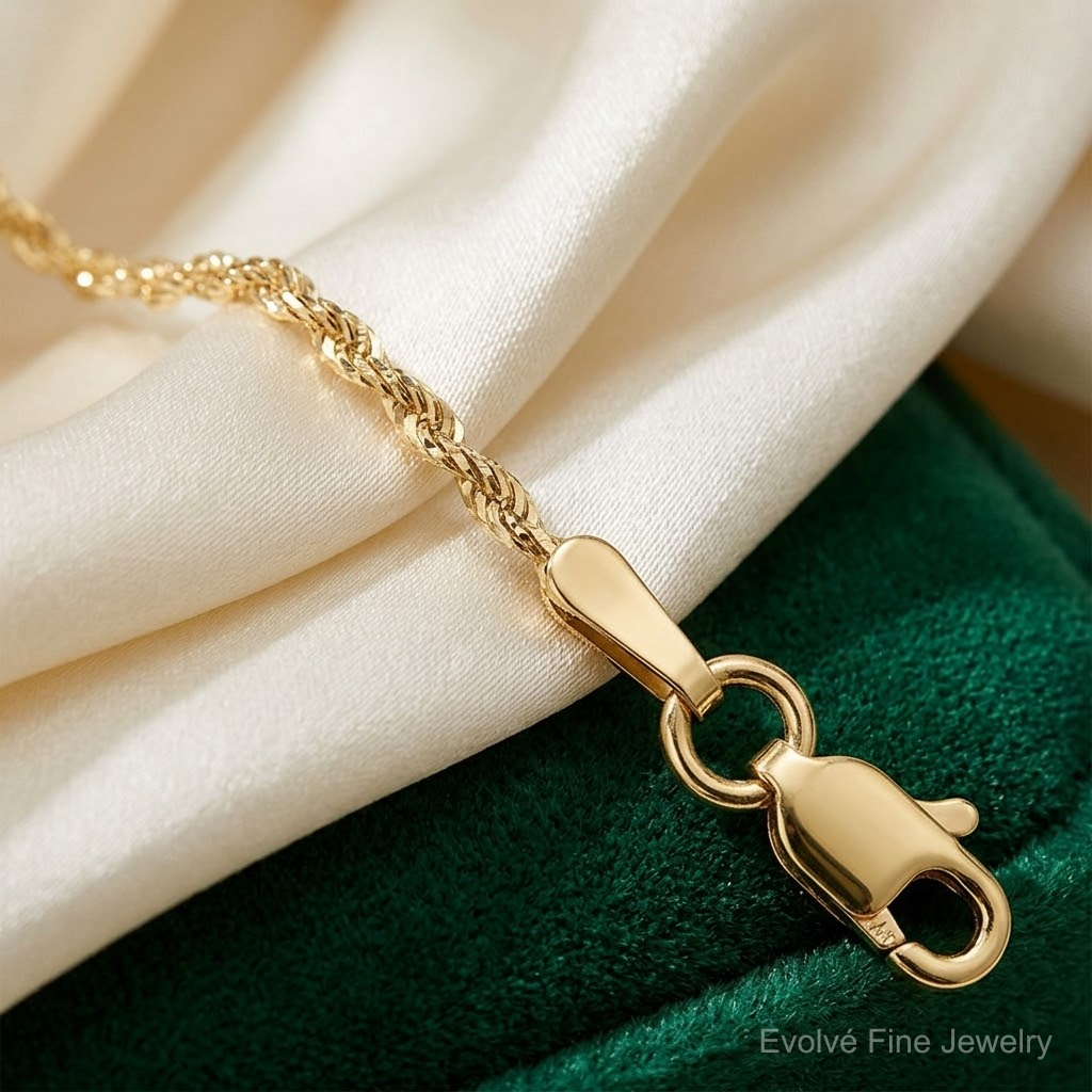 14k 1.5mm Ultra D/C Rope Chain - Lifestyle View