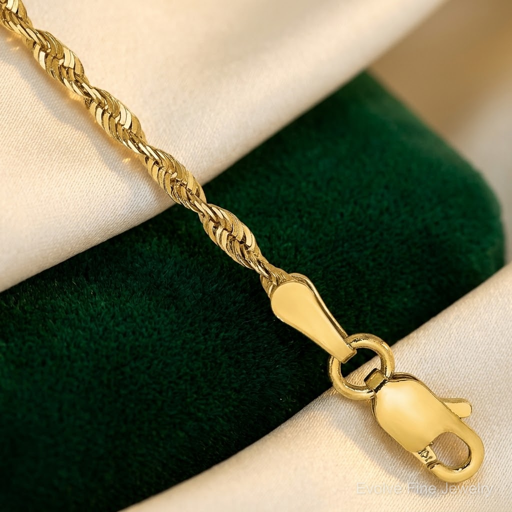 14k 2.0mm Ultra D/C Rope Chain - Lifestyle View