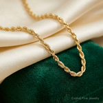 14k 2.5mm Ultra D/C Rope Chain - Lifestyle View