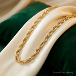 14k 4mm Ultra D/C Rope Chain - Lifestyle View