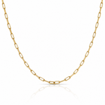 Leslie's Sterling Silver Gold-plt 2.3mm Paperclip 1in+1in Adjustable Chain - Lifestyle View