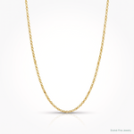 Leslie's Sterling Silver Gold-plated Adjustable .95mm Rolo Chain - Lifestyle View