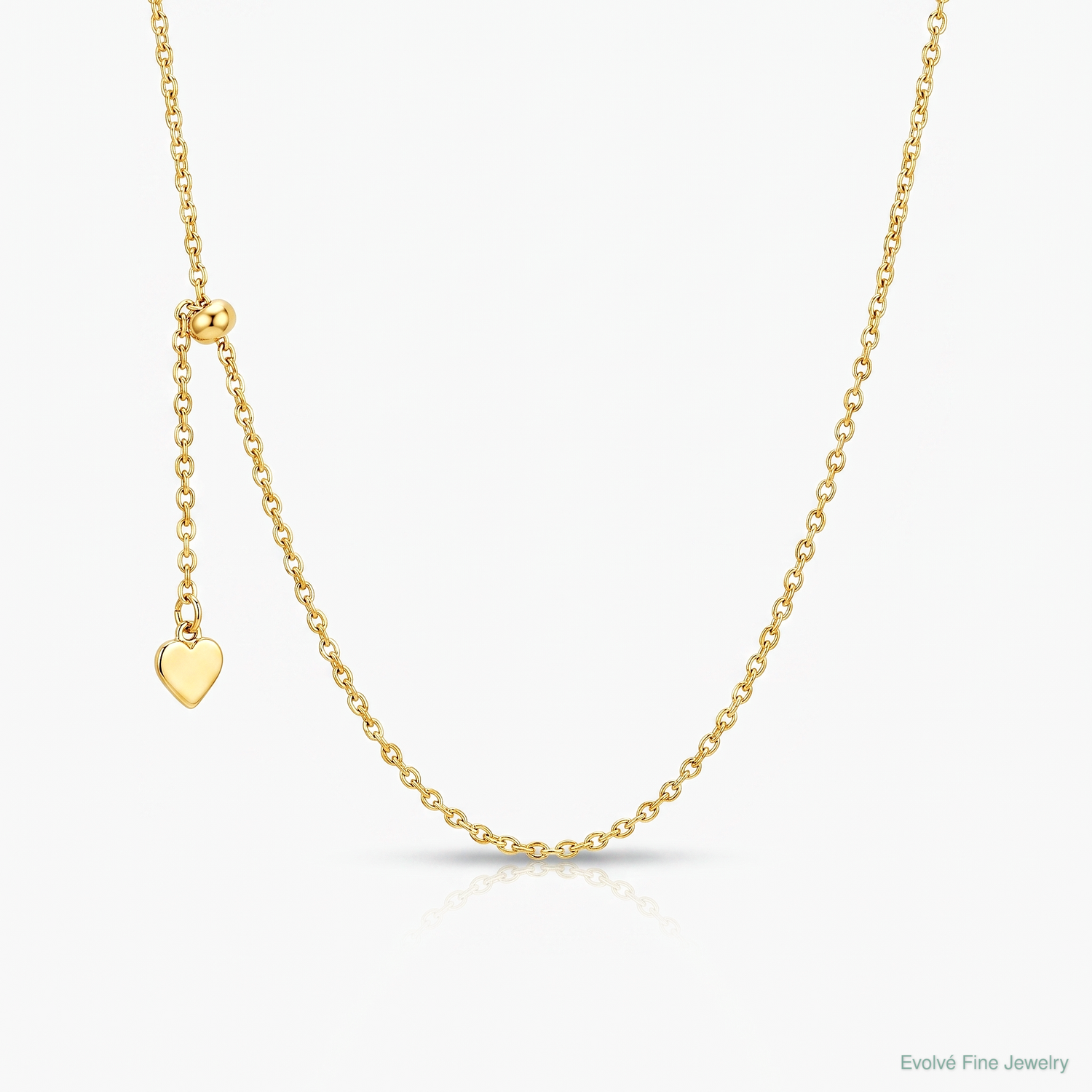 Leslie's Sterling Silver Gold-plated Adjustable 1.75mm Cable Chain - Lifestyle View