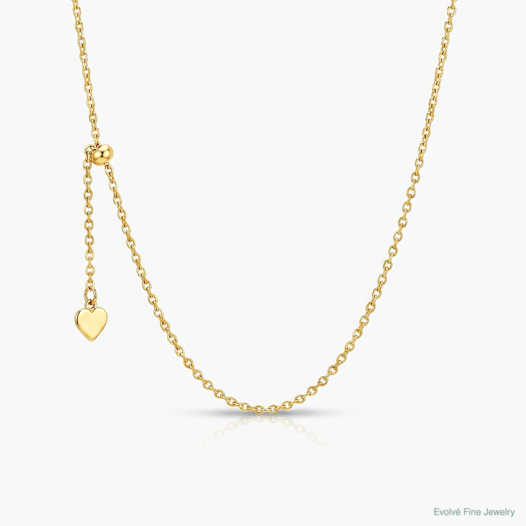Leslie's Sterling Silver Gold-plated Adjustable 1.75mm Cable Chain - Lifestyle View