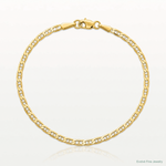 14k 2.4mm Concave Anchor Chain - Lifestyle View