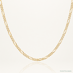 14k 1.8mm Flat Figaro Chain - Lifestyle View