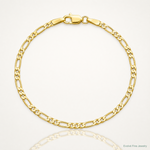 14k 1.8mm Flat Figaro Chain - Lifestyle View