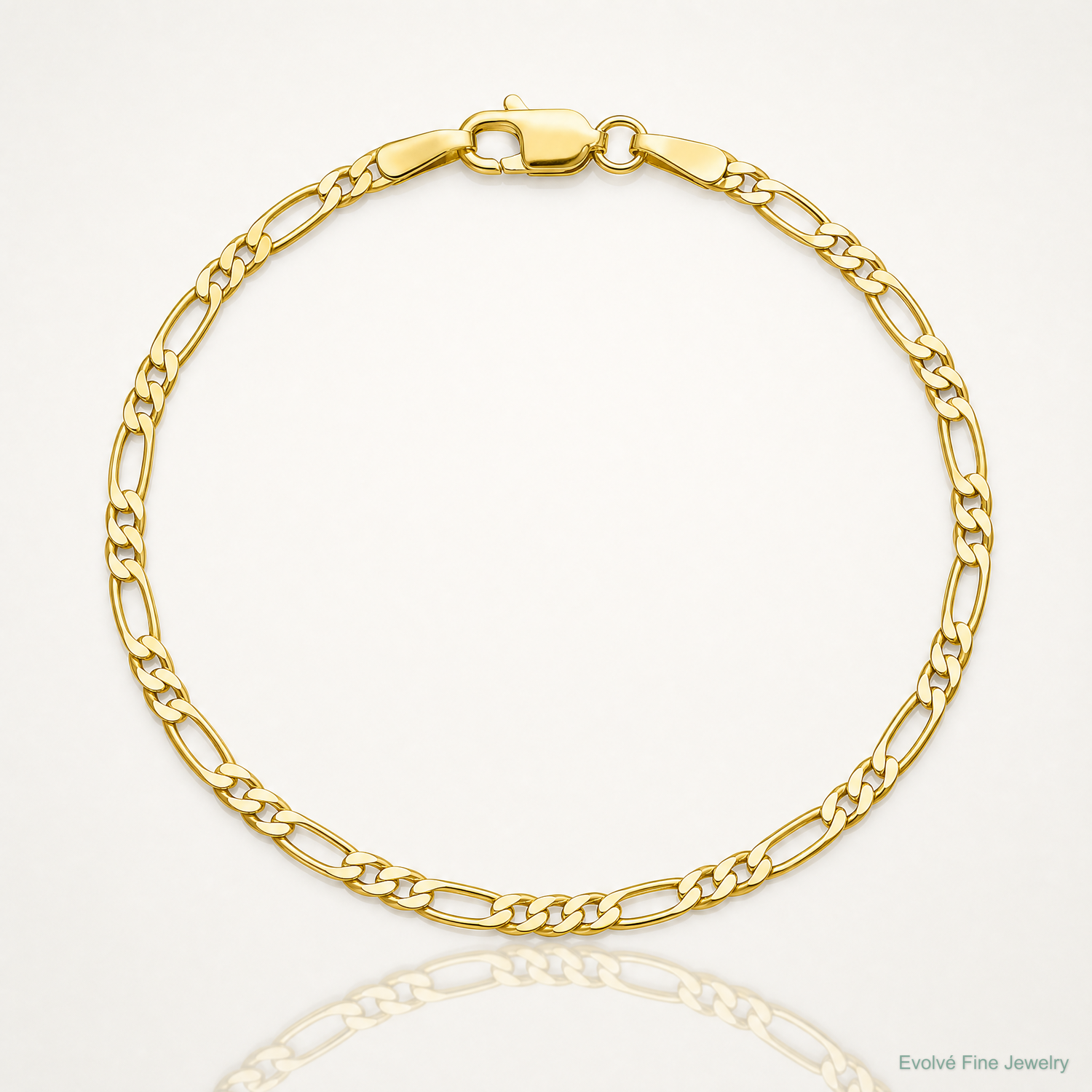 14k 1.8mm Flat Figaro Chain - Lifestyle View