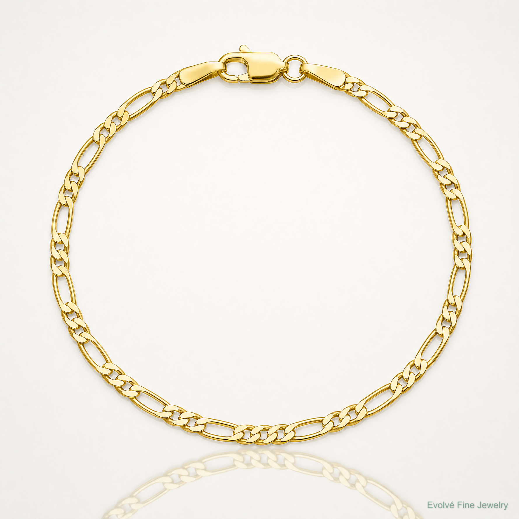 14k 1.8mm Flat Figaro Chain - Lifestyle View