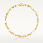 14k 2.25mm Flat Figaro Chain - Lifestyle View