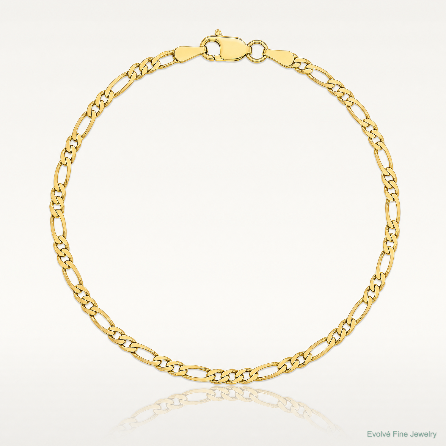 14k 2.25mm Flat Figaro Chain - Lifestyle View