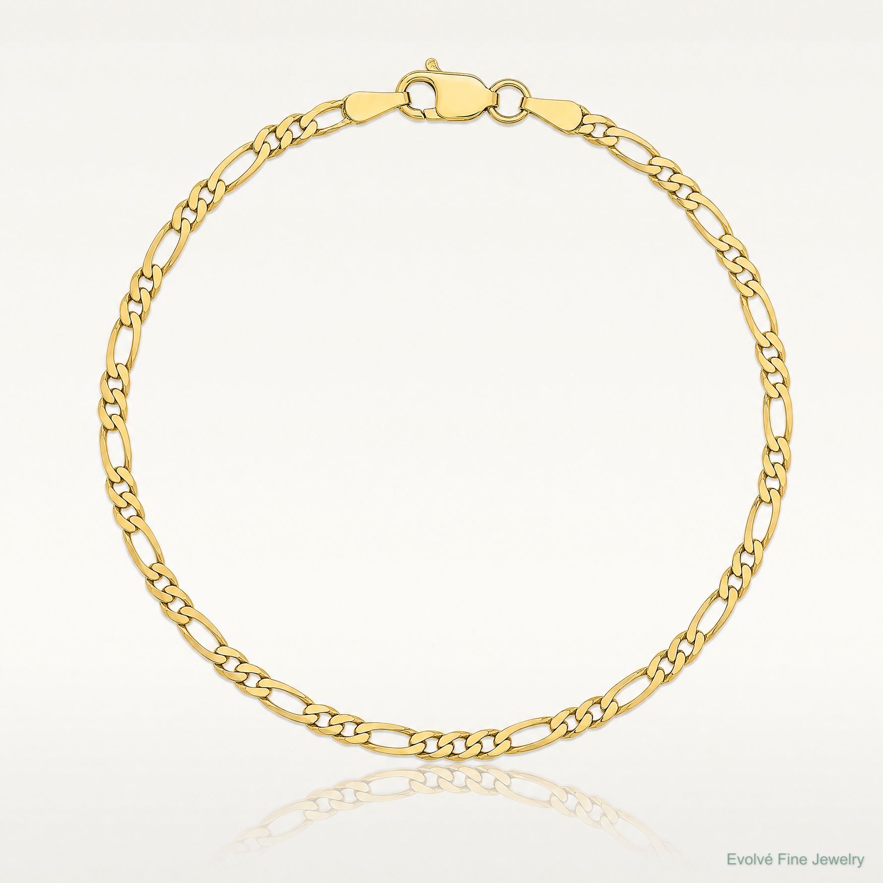 14k 2.25mm Flat Figaro Chain - Lifestyle View