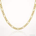 14k 3mm Flat Figaro Chain - Lifestyle View