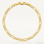 14k 3mm Flat Figaro Chain - Lifestyle View