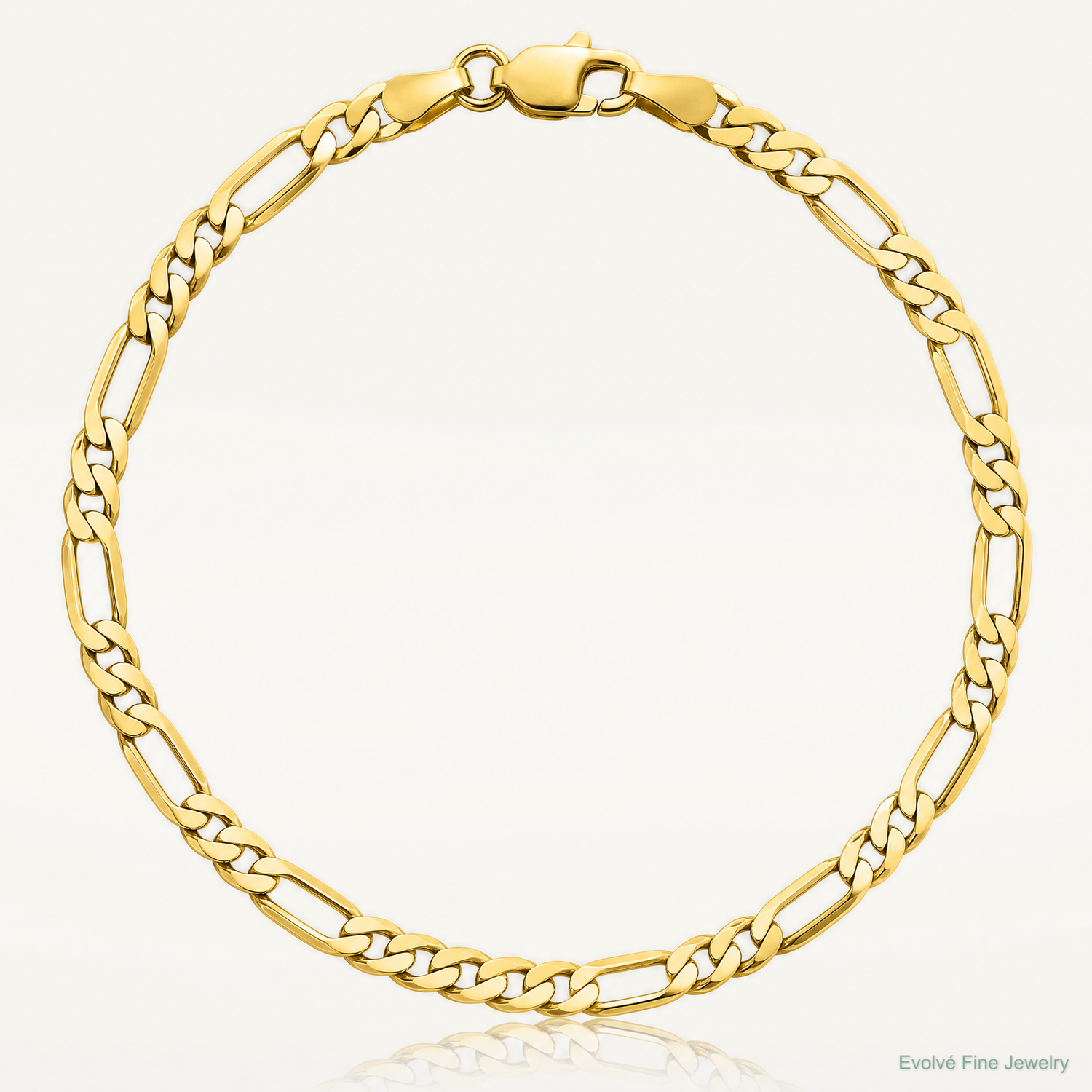 14k 3mm Flat Figaro Chain - Lifestyle View